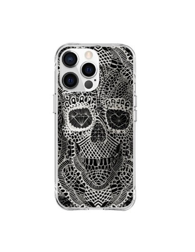 Coque iPhone 15 Pro Max Skull Lace Tête de Mort - Ali Gulec