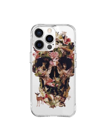 Coque iPhone 15 Pro Max Jungle Skull Tête de Mort Transparente - Ali Gulec