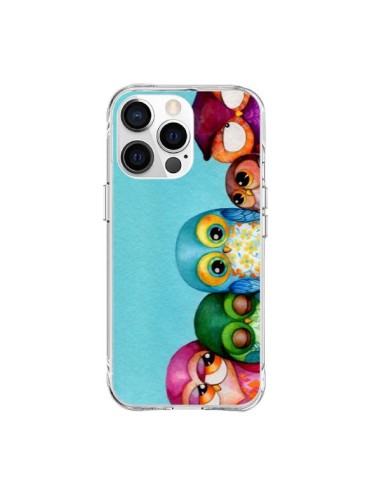 Coque iPhone 15 Pro Max Famille Chouettes - Annya Kai