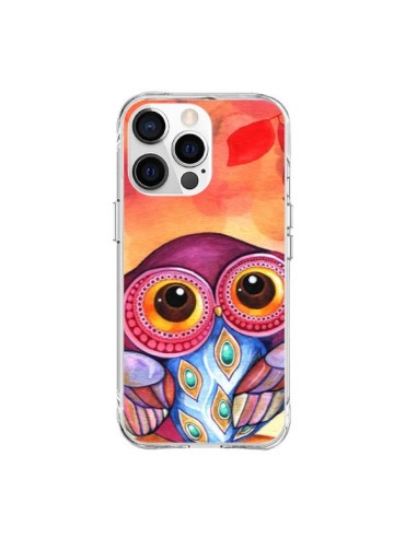 Cover iPhone 15 Pro Max Gufo Foglie Autunno - Annya Kai