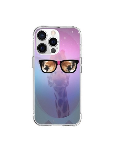 Coque iPhone 15 Pro Max Girafe Geek à Lunettes - Aurelie Scour