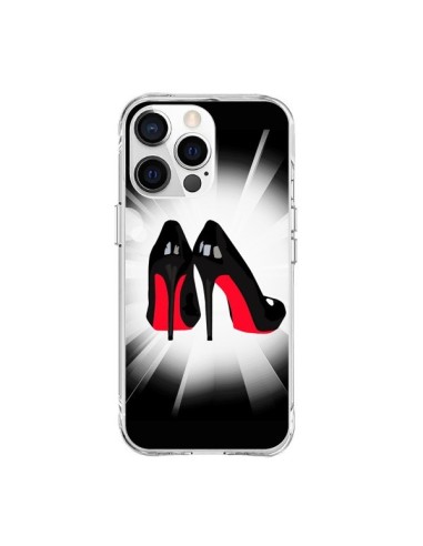 Coque iPhone 15 Pro Max Chaussures Semelles Rouges Red Soles Femme - Aurelie Scour