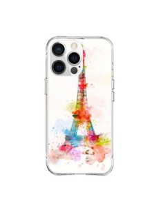 Coque iPhone 15 Pro Max Paris Tour Eiffel Muticolore -...
