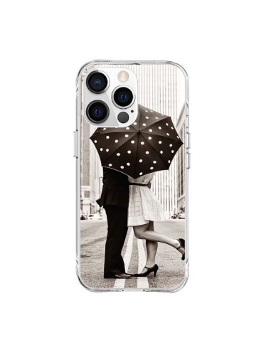 Coque iPhone 15 Pro Max Secret under Umbrella Amour Couple Love - Asano Yamazaki