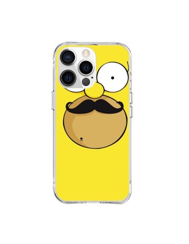 Coque iPhone 15 Pro Max Homer Movember Moustache Simpsons - Bertrand Carriere