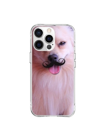 Coque iPhone 15 Pro Max Clyde Chien Movember Moustache - Bertrand Carriere