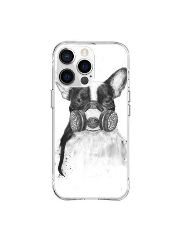 Coque iPhone 15 Pro Max Tagueur Bulldog Dog Chien Big City Life - Balazs Solti