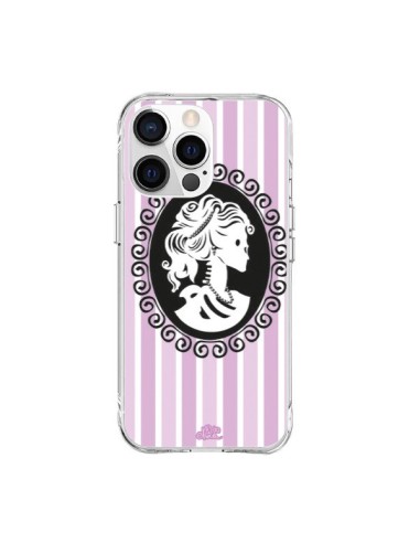 Coque iPhone 15 Pro Max Camée Squelette Rose et Bleue - Enilec