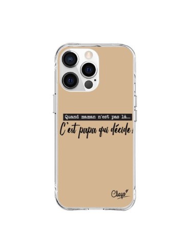 Cover iPhone 15 Pro Max È Papà che Decide Beige - Chapo