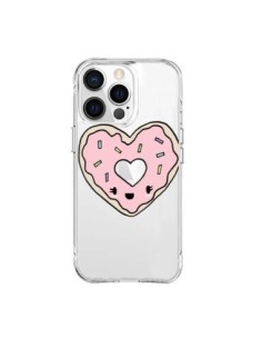 Coque iPhone 15 Pro Max Donuts Heart Coeur Rose...