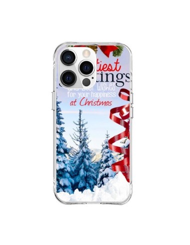 Coque iPhone 15 Pro Max Voeux Joyeux Noël - Eleaxart