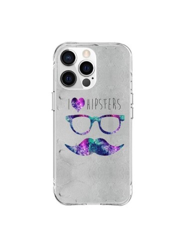 Coque iPhone 15 Pro Max I Love Hipsters - Eleaxart