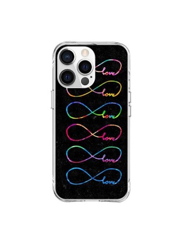 Cover iPhone 15 Pro Max Amore Forever Infinito Nero - Eleaxart