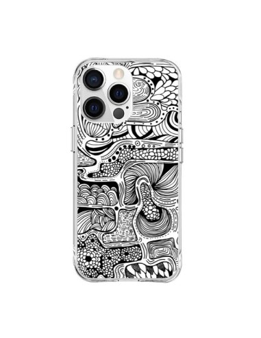 iPhone 15 Pro Max Case Reflet Black and White - Eleaxart