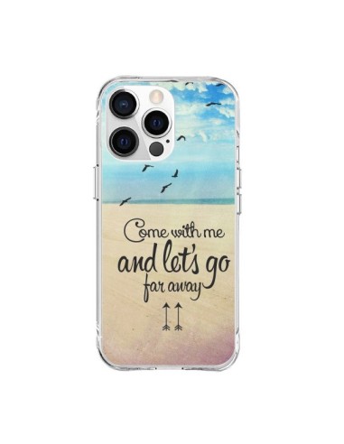 Coque iPhone 15 Pro Max Let's Go Far Away Beach Plage - Eleaxart