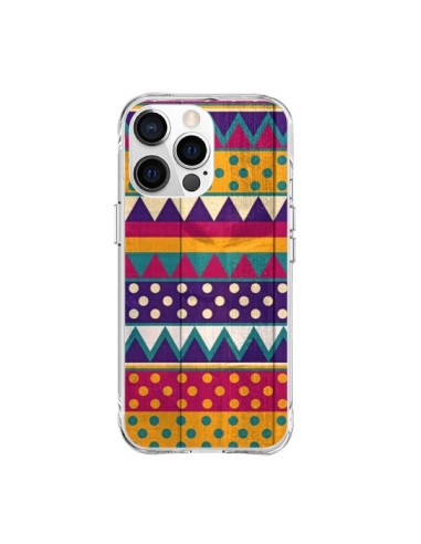 Coque iPhone 15 Pro Max Mexican Triangle Aztec Azteque - Eleaxart