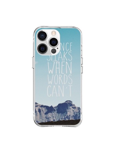 Cover iPhone 15 Pro Max Silence speaks when words can't Paesaggio - Eleaxart