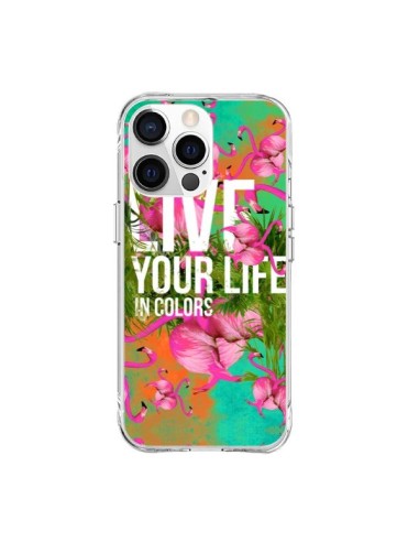 Cover iPhone 15 Pro Max Live your Life Vivi la tua vita - Eleaxart