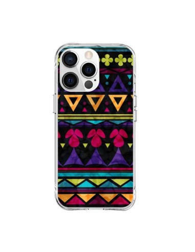 Coque iPhone 15 Pro Max Triangles Pattern Azteque - Eleaxart