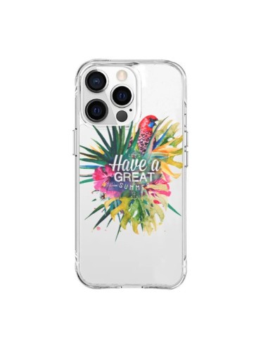 Coque iPhone 15 Pro Max Have a great summer Ete Perroquet Parrot - Eleaxart