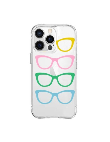 Coque iPhone 15 Pro Max Sunglasses Lunettes Soleil Couleur Transparente - Project M