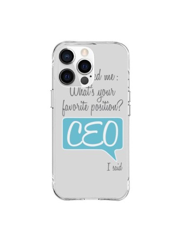 Coque iPhone 15 Pro Max What's your favorite position CEO I said, bleu - Shop Gasoline