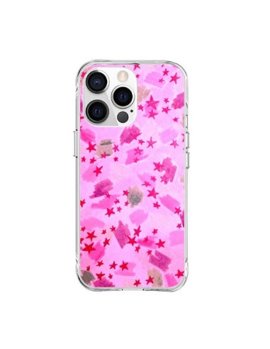 Coque iPhone 15 Pro Max Stars Etoiles Roses - Ebi Emporium