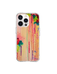 Coque iPhone 15 Pro Max Strawberry Confetti Flowers - Ebi...