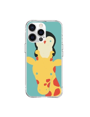 Coque iPhone 15 Pro Max Girafe Pingouin Meilleure Vue Better View - Jay Fleck