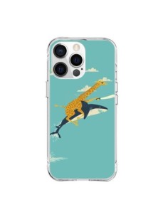 Coque iPhone 15 Pro Max Girafe Epee Requin Volant - Jay...