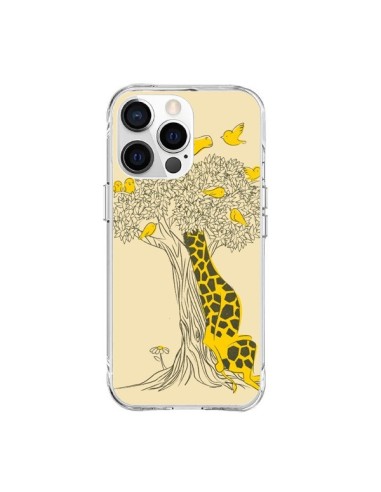 Cover iPhone 15 Pro Max Giraffa Amici Uccello - Jay Fleck