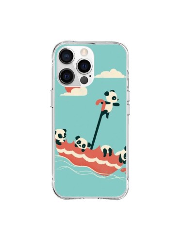 Coque iPhone 15 Pro Max Parapluie Flottant Panda - Jay Fleck