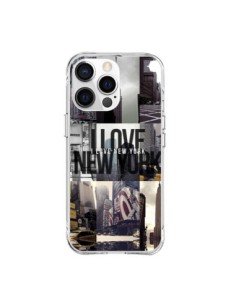 Coque iPhone 15 Pro Max I love New Yorck City noir -...
