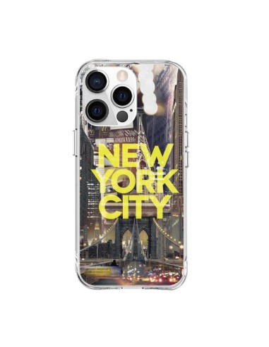 Coque iPhone 15 Pro Max New York City Jaune - Javier Martinez