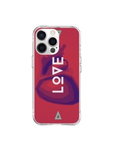 Coque iPhone 15 Pro Max Love Coeur Triangle Amour -...