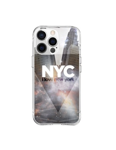 Coque iPhone 15 Pro Max I Love New York City Gris - Javier Martinez