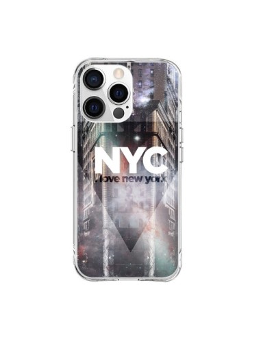 Coque iPhone 15 Pro Max I Love New York City Violet - Javier Martinez