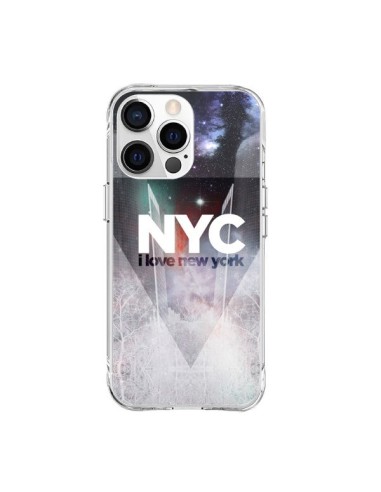 Coque iPhone 15 Pro Max I Love New York City Bleu - Javier Martinez