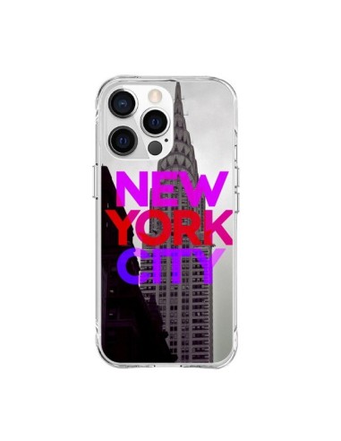 Coque iPhone 15 Pro Max New York City Rose Rouge - Javier Martinez