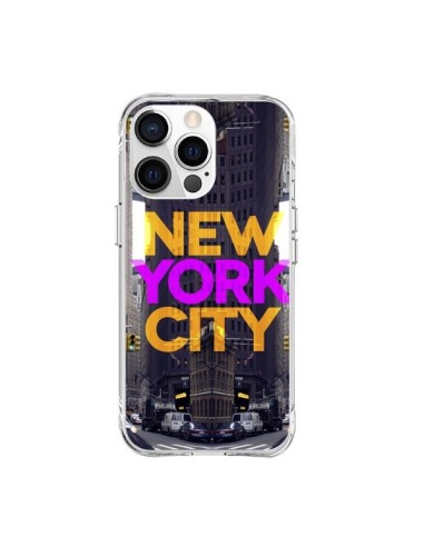 Coque iPhone 15 Pro Max New York City Orange Violet - Javier Martinez