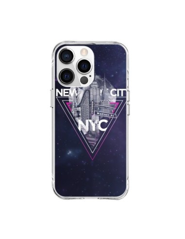 Coque iPhone 15 Pro Max New York City Triangle Rose - Javier Martinez