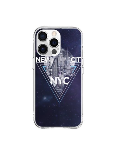 Coque iPhone 15 Pro Max New York City Triangle Bleu - Javier Martinez