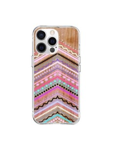 Cover iPhone 15 Pro Max Viola Bosco Legno Azteque Aztec...