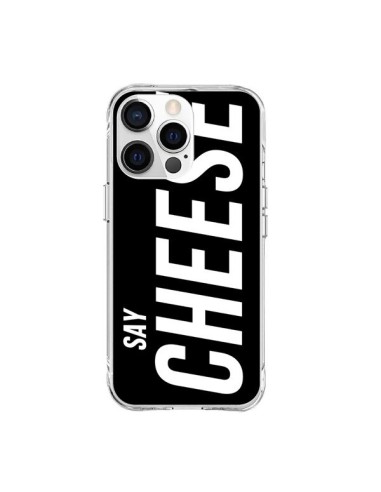 Coque iPhone 15 Pro Max Say Cheese Smile Noir - Jonathan Perez