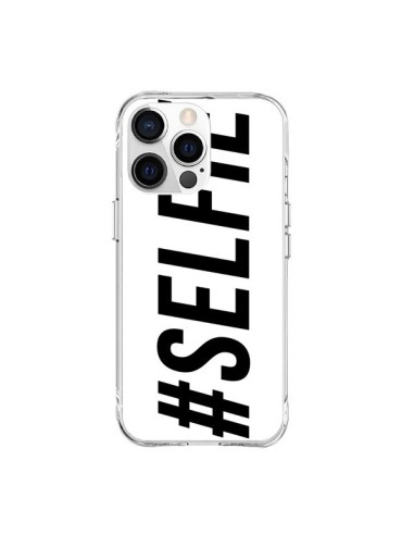 Coque iPhone 15 Pro Max Hashtag Selfie Blanc Horizontal - Jonathan Perez