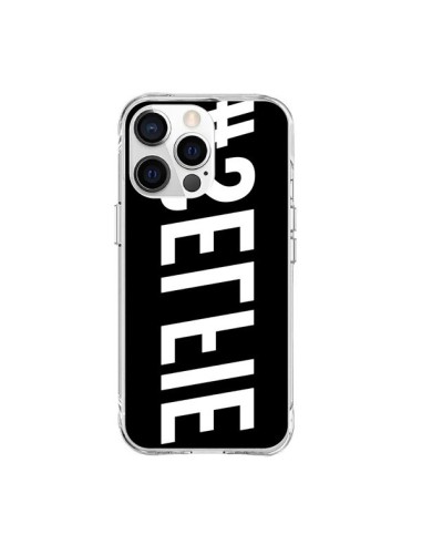 Coque iPhone 15 Pro Max Hashtag Selfie Blanc Inversé Horizontal - Jonathan Perez