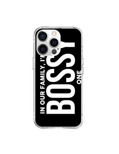 Coque iPhone 15 Pro Max In our family i'm the Bossy one - Jonathan Perez