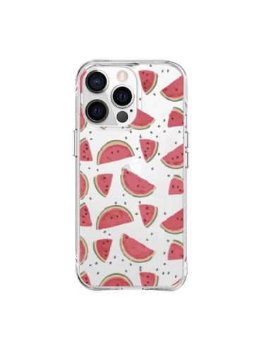 Coque iPhone 15 Pro Max Pasteques Watermelon Fruit Transparente - Dricia Do