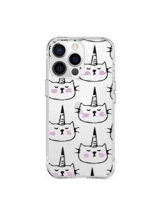 Cover iPhone 15 Pro Max Unicorno Disegno Trasparente -...