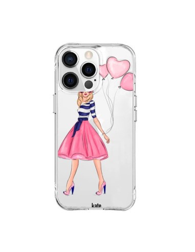 Coque iPhone 15 Pro Max Legally Blonde Love Transparente - kateillustrate